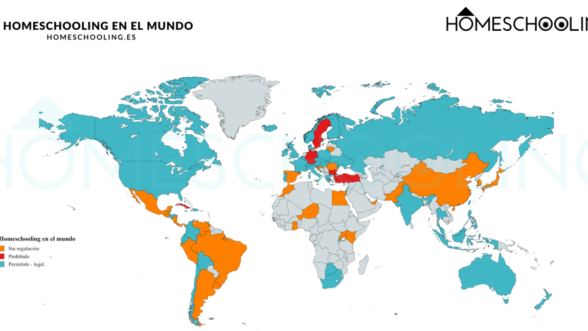Homeschooling por países del mundo: situación legal
