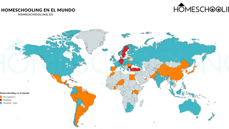 Homeschooling por países del mundo: situación legal